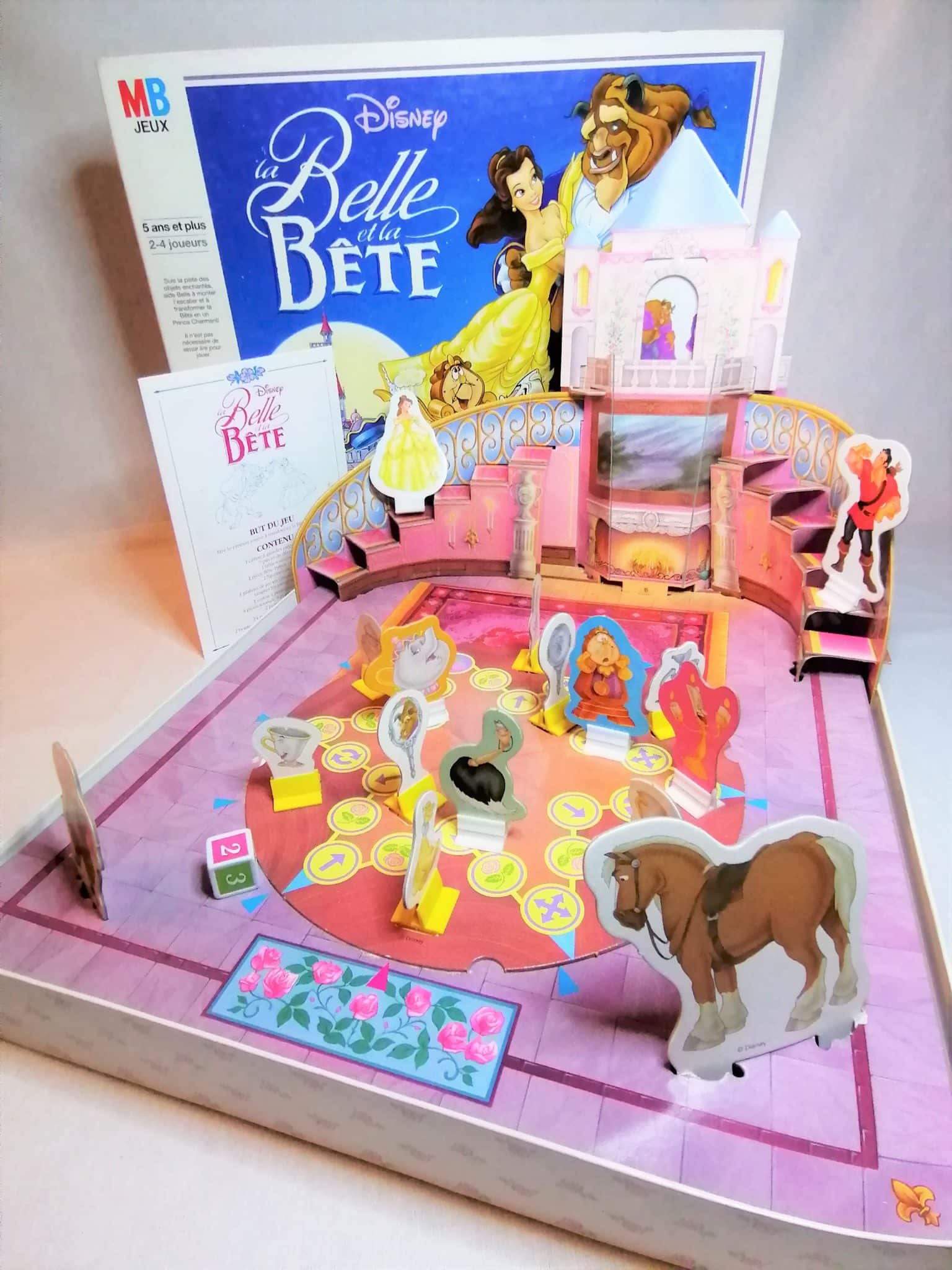 La Belle et la Bête puzzle Jumbo 1991 - jouets rétro jeux de