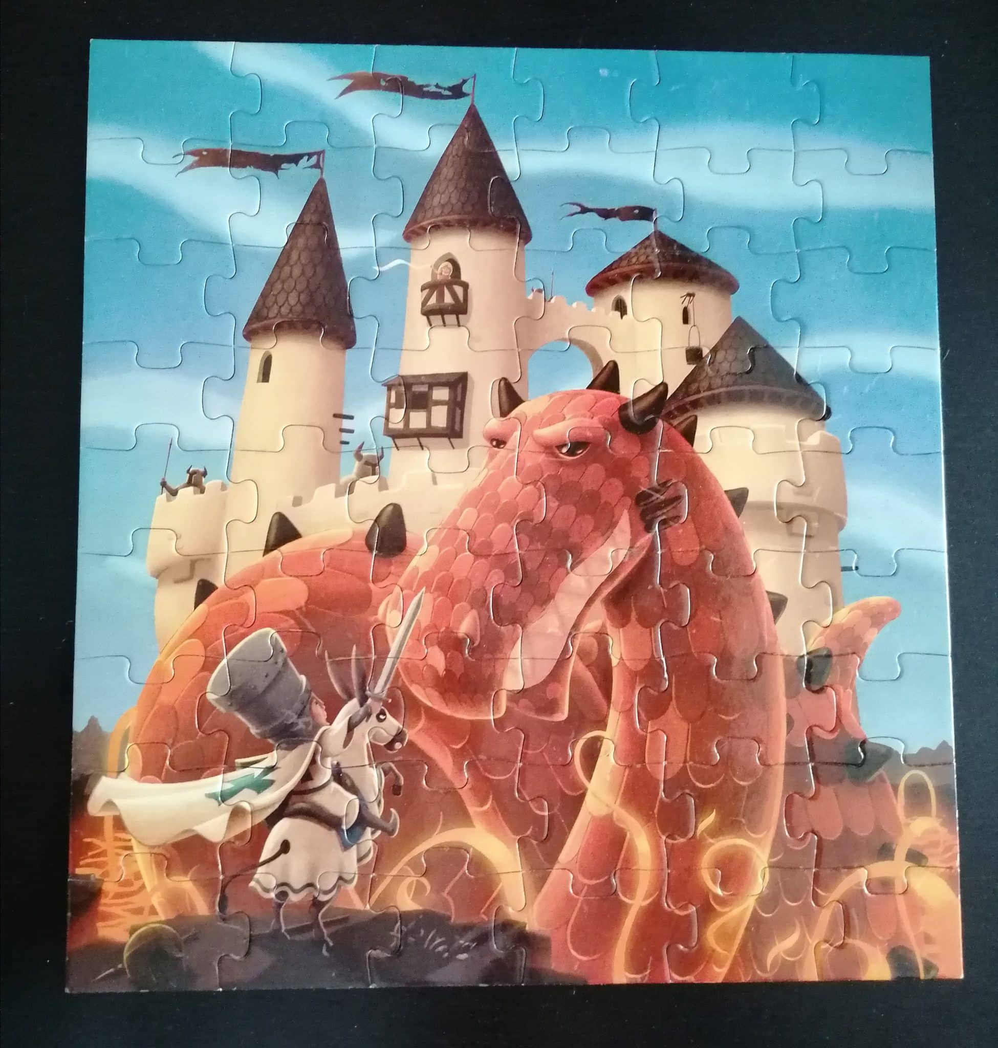 ② puzzle djeco le chavalier au dragon dès 4 ans — Jouets