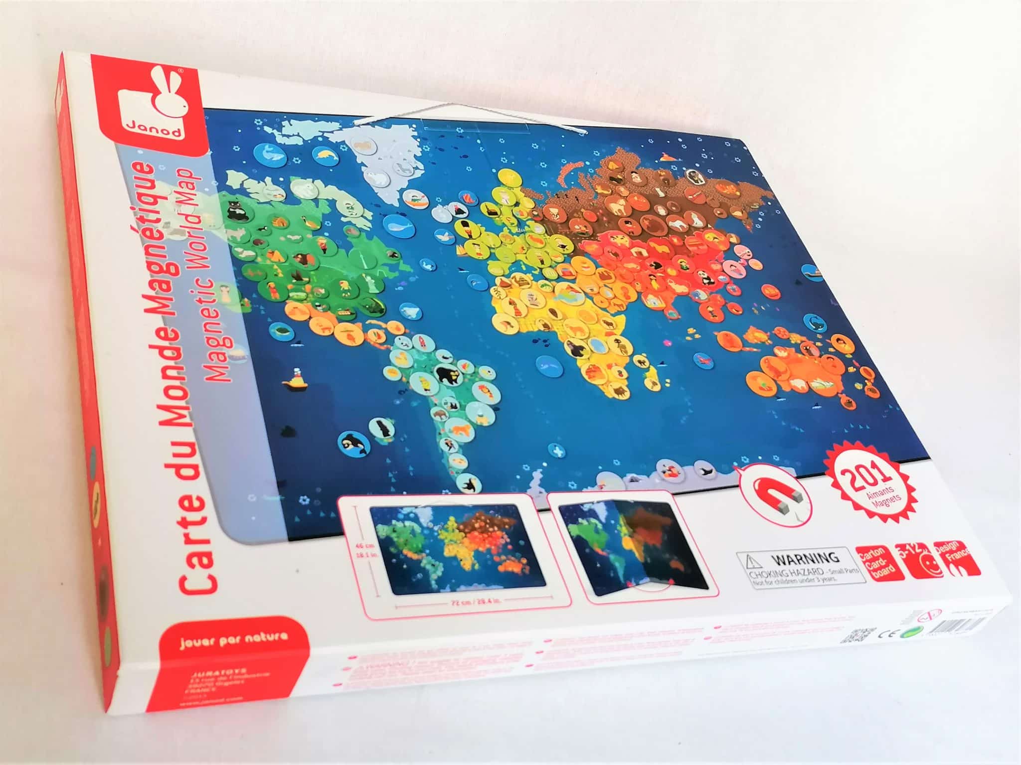 Puzzle Carte Monde Magnétique - Janod