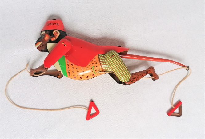 Peluche singe singe mécanique métal jouets Vintage Wind,  France