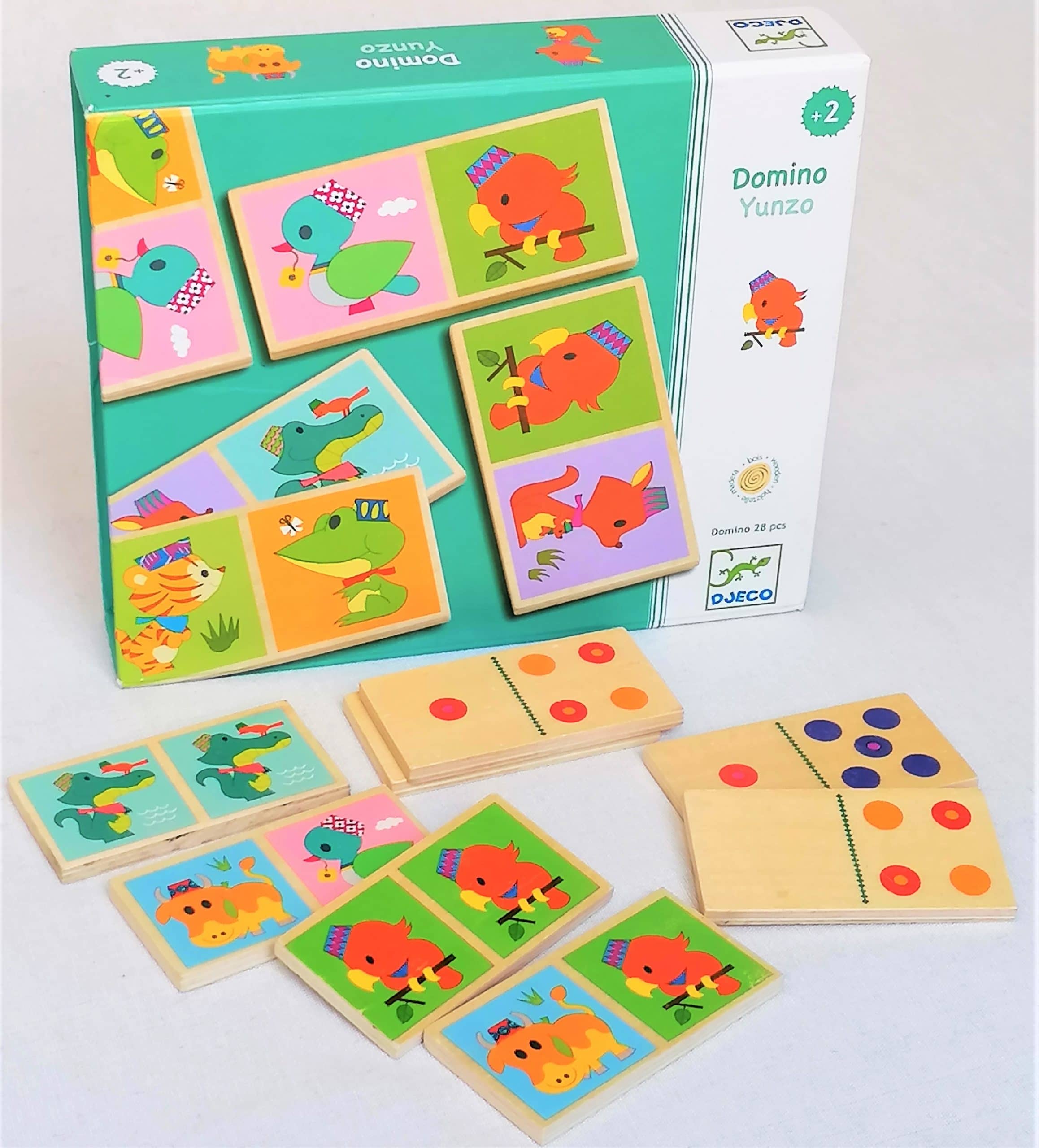 Domino Wood - Jeu de domino en bois pour enfant - Djeco