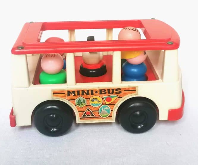 Jouet Fisher Price vintage Mini Bus 1969 - Fisher Price